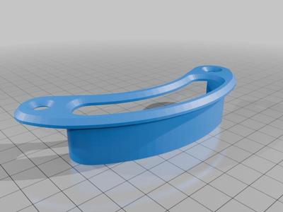 2CV  Garniture de la manette d'ouverture de la porte