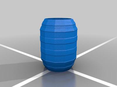 Low-Poly Barrel