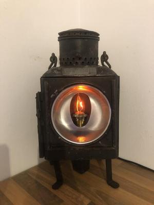 Steam locomotive lantern of the BWW Hagen electric conversion