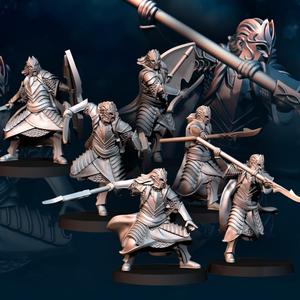 6x Bloody Elf King Guard | Bloody Elves | Davale Games | Fantasy