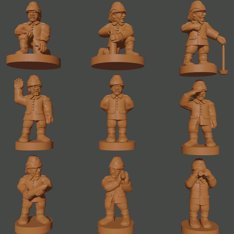 6-15mm Ottoman Great War Artillery Crew WWI-OT-2