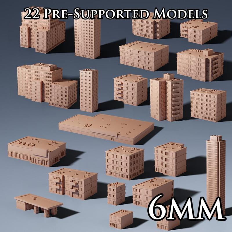 6mm Modern Buildings