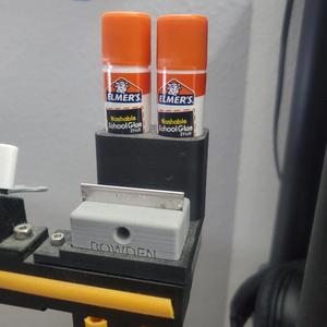 glue stick bowden tube cutter holder for cr10s