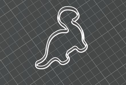 DINO DINOSAUR COOKIE CUTTER