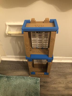 Bathroom Cell Phone Magazine Stand