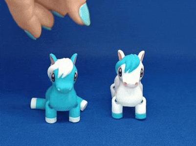 SkyDancer, Cute Flexi Pony (keychain version included)