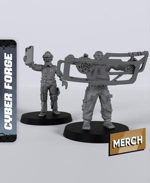 City Workers 1 - With Free Cyberpunk  - Sci-Fi Gift Ideas for RPG and Wargamers