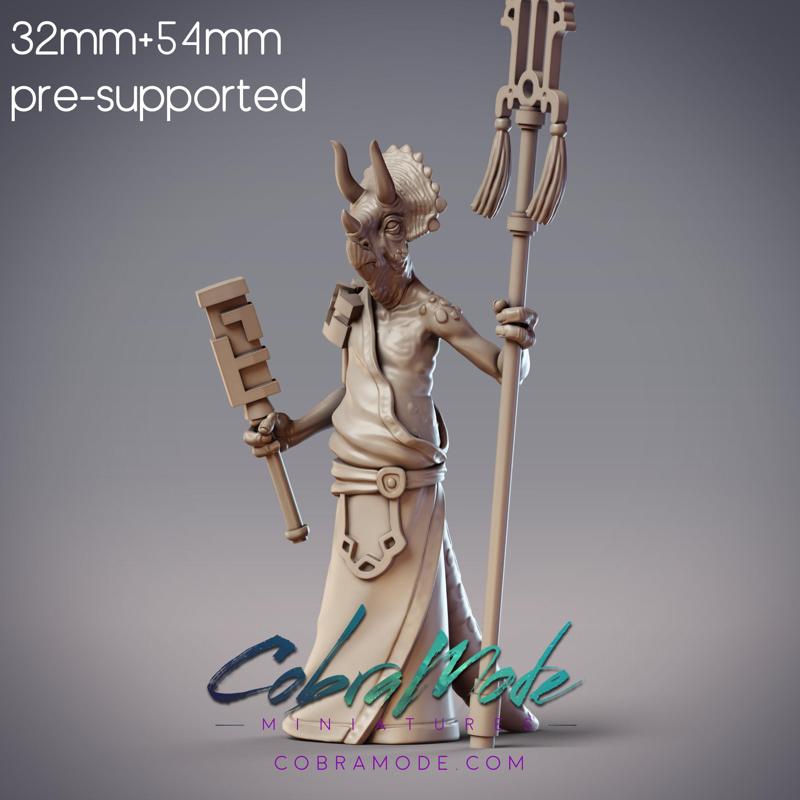 Dinosaur Folk Caster - Solathar, Dinovian Priest (Pre-Supported)