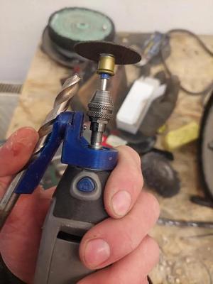 Drill Bit Sharpener for Dremel with Relief Angle