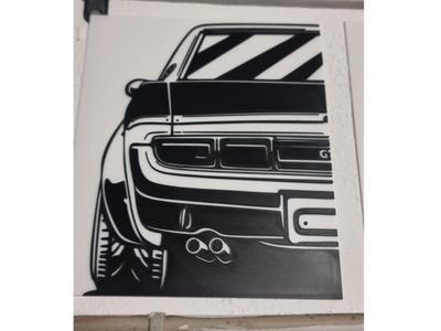 2D Wall Art Toyota Celica TA22