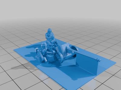 1/100 scale Pak 38 gun