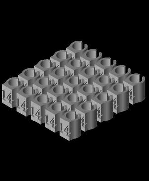 3mm Wire Clip - 14 X 25.stl