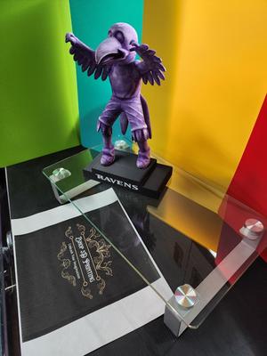 Poe Raven mascot