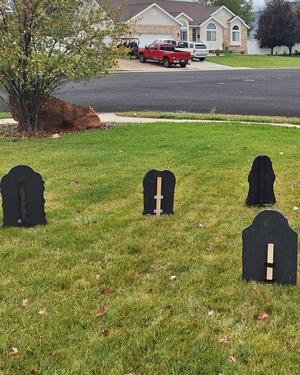 Halloween Tombstone Mounting Bracket