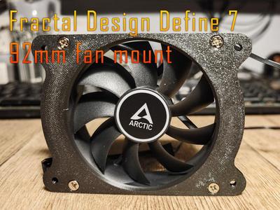 Fractal Design Define 7 92mm fan mount