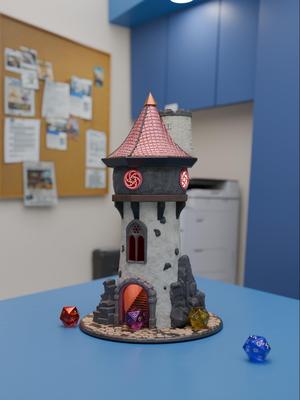 Tall medieval Dice Tower 