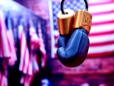 Boxing gloves keychain