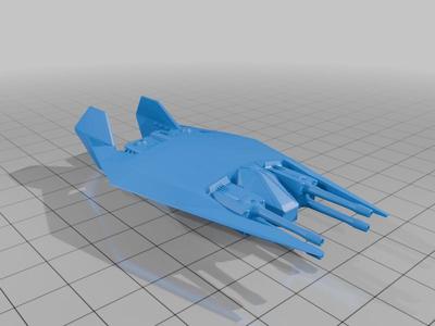 Remix of Narn Frazi Starfighter for tabletop miniatures