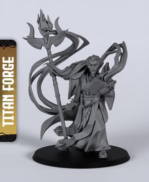Highborne Archmage - With Free Dragon Warhammer - 5e DnD Inspired for RPG and Wargamers
