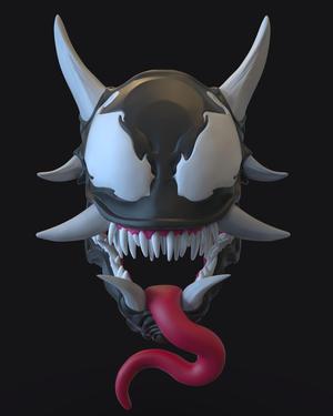 Venom Oni Mask