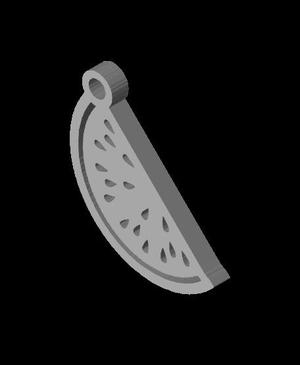 Watermelon Keychain.stl