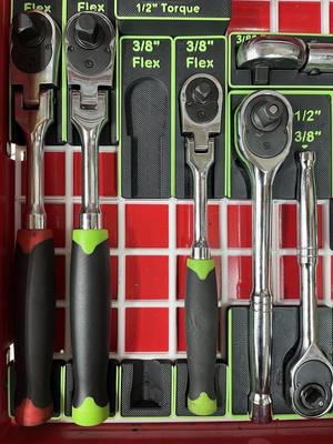Pittsburgh 3/8" Flex Head Ratchet Gridfinity Holder