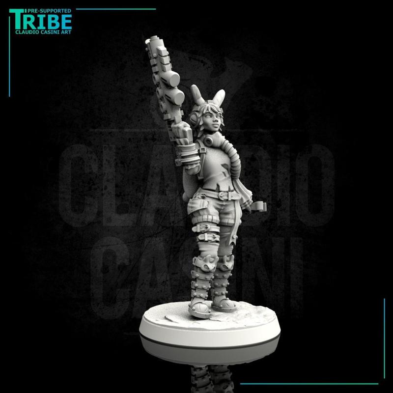 (0047) Post Apocalyptic Sci-fi Bunny Girl