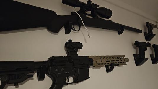 Airsoft replica hangers.