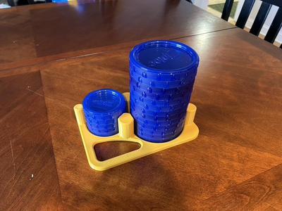 Storage tray for ZipLoc lids