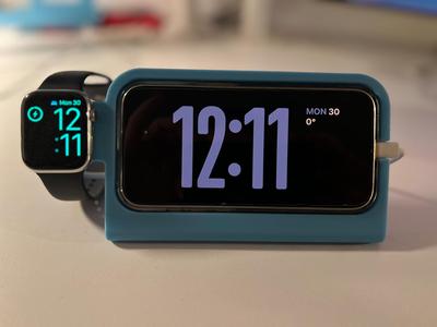 Iphone (w/thin case) & Apple Watch Charging base