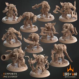 COMPLETE Moutain Walker Minotaur Army Bundle (Presupported)
