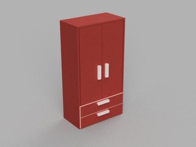 Dollhouse Wardrobe 1:6 Scale