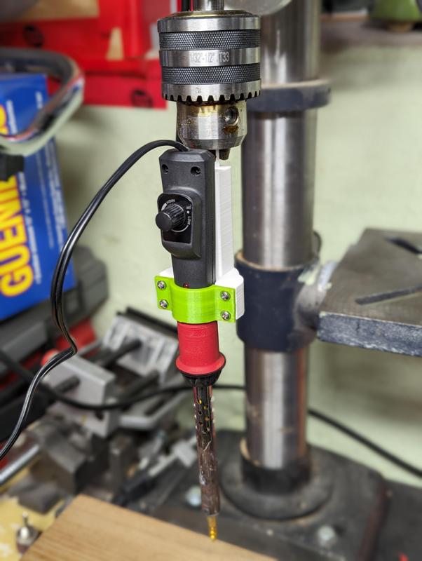 Drill Press Soldering Iron Holder