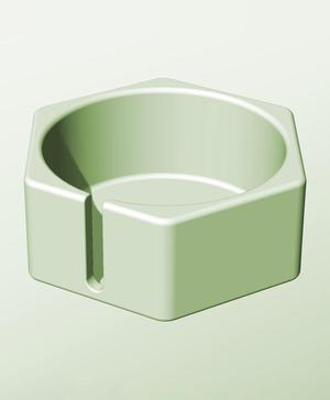 CH128-60-S Modular stacking slotted container for home decor
