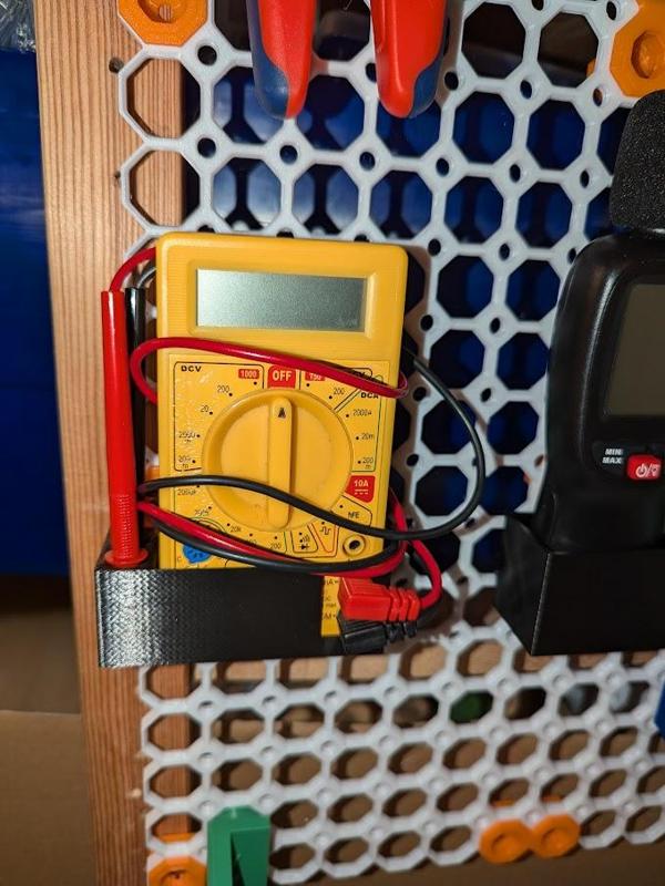 Multimeter holder for Multiboard