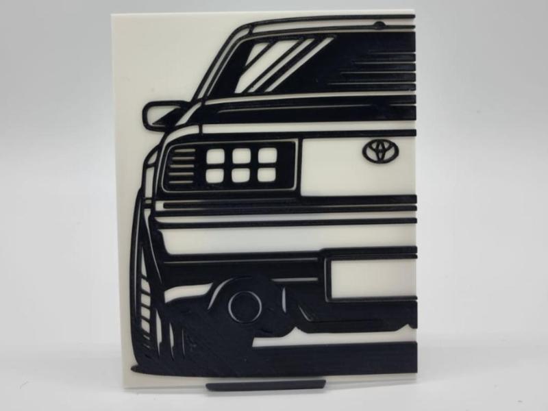 2D Wall Art Toyota Supra MK3