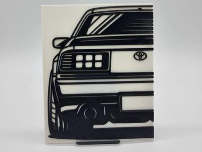 2D Wall Art Toyota Supra MK3