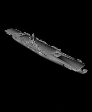 1/1250 Scale Battle Ship Carrier Conversion Plan BB-61 Class June 1944.stl