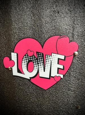 LOVE heart bubble