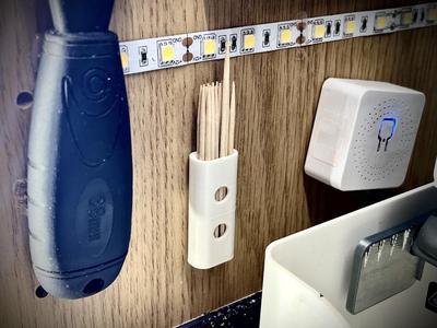 Toothpick wall holder mount