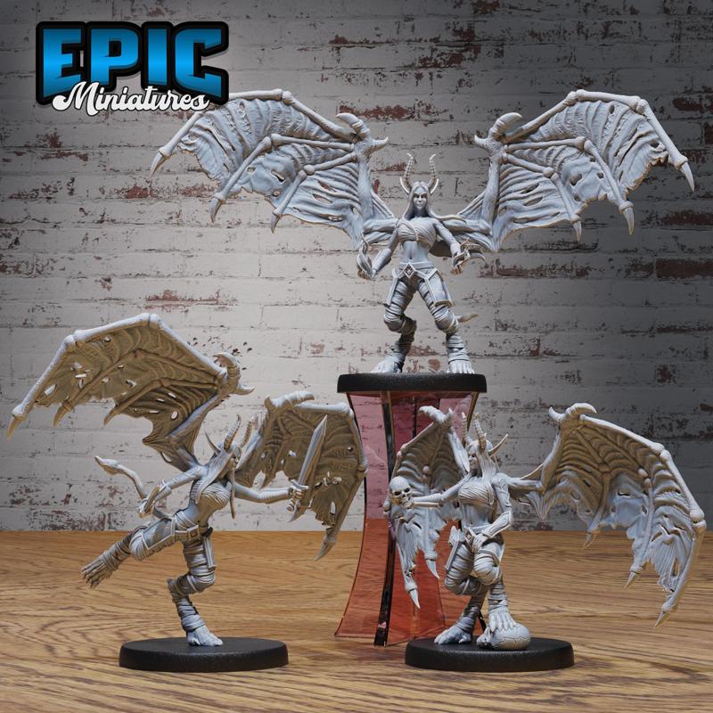 Demon Huntress Set / Winged Female Devil / Demonic Beast / Hell Spawn / Flying Evil Lord / Tortured Soul / Abyss Encounter
