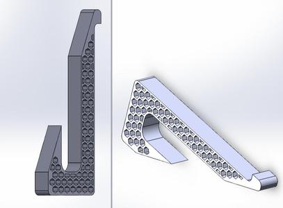 Two-position support for 14" notebook