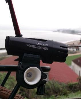 Light mount for bike rack or fork
