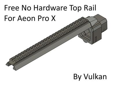 Aeon Pro X Top Rail for Pump Kits with N-strike Stock Point - No Hardware