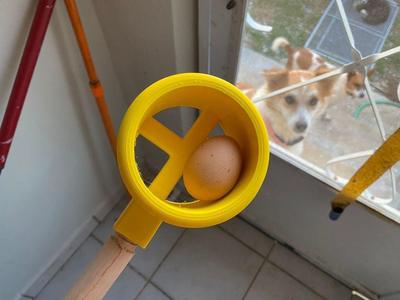 An Egg Scooper (For the disabled or the lazy smart!)