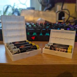 R6 / AA Battery Box - Hinge Print in Place