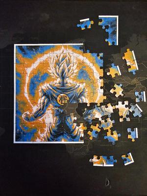 Goku Space Jigsaw Puzzle (HueForge)