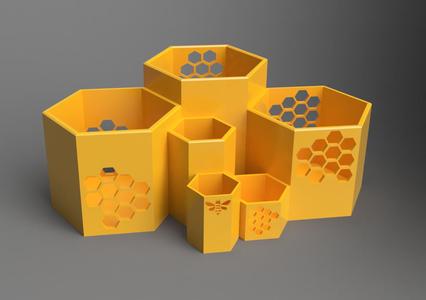 Honeycomb Desktop Storage