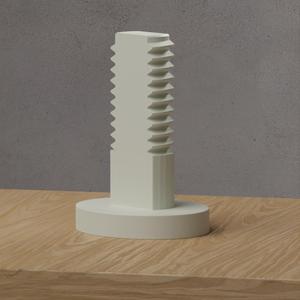 Segmento plano de tornillo