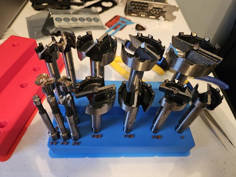 Gridfinity forstner bit 2x4 Porter & Cable